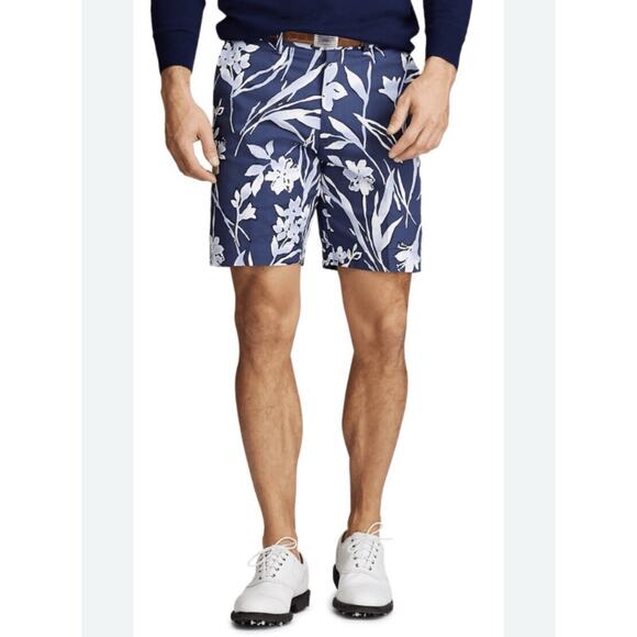 POLO Ralph Lauren Men's 32Classic Fit Stretch Golf Shorts $98 BLUE INK SPYGLASS - Picture 1 of 12